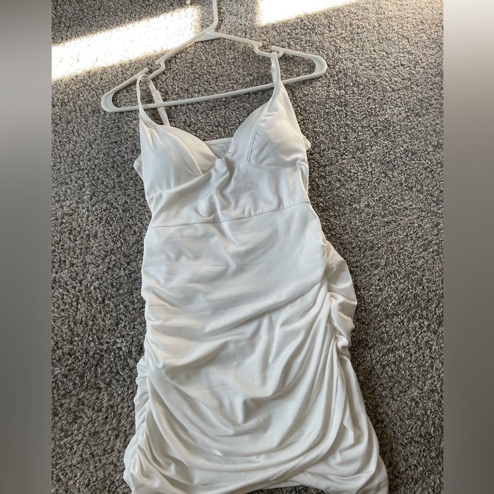 White, Shein, Homecoming dress, size S